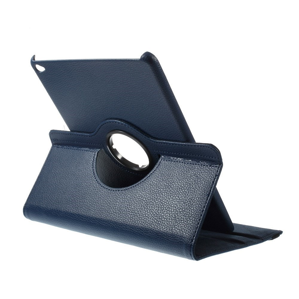 Litchi Grain Leather Case 360 Degree Rotary Stand Multi-Color Elastic Strap Closure for iPad Air 2