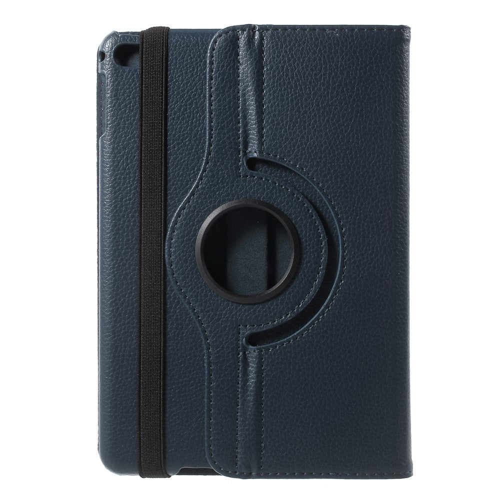 For iPad mini 4 Lychee 360-Rotation Stand Leather Protective Case