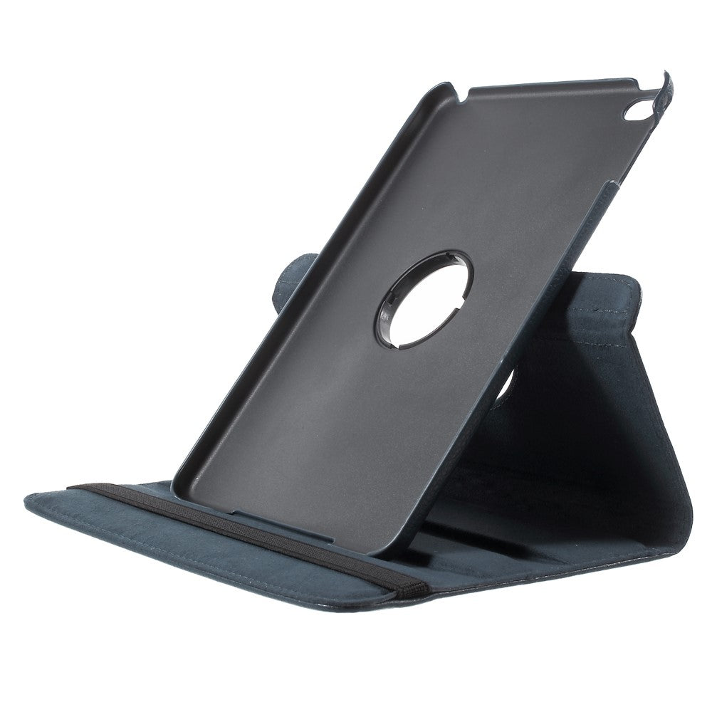For iPad mini 4 Lychee 360-Rotation Stand Leather Protective Case