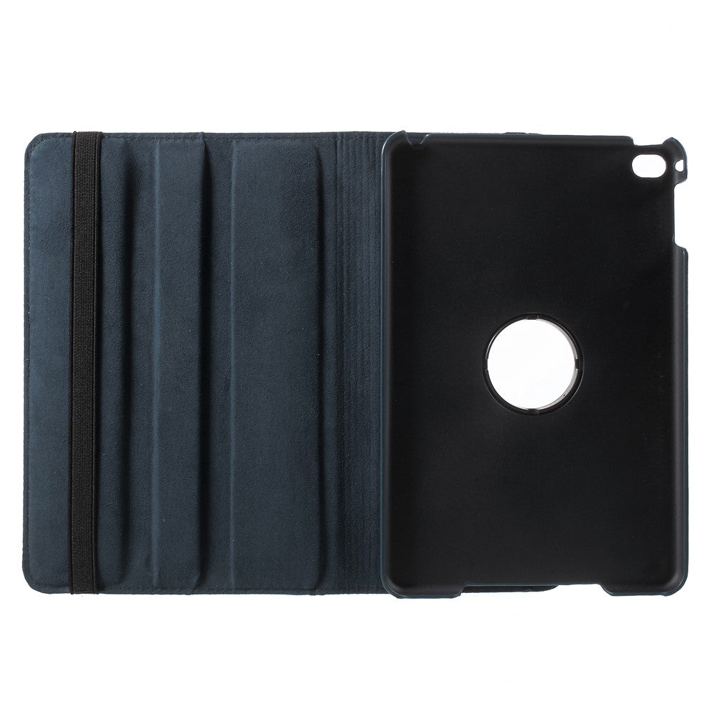 For iPad mini 4 Lychee 360-Rotation Stand Leather Protective Case