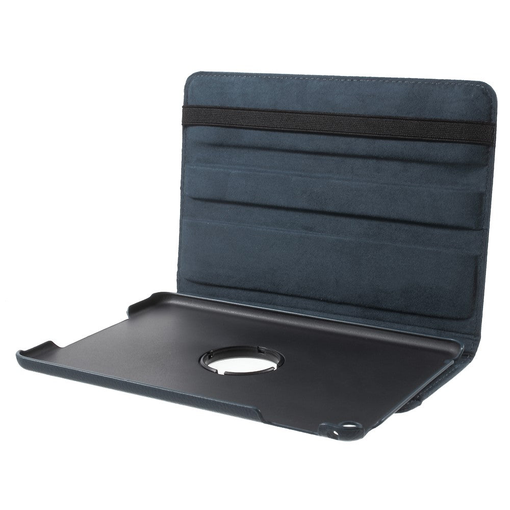 For iPad mini 4 Lychee 360-Rotation Stand Leather Protective Case