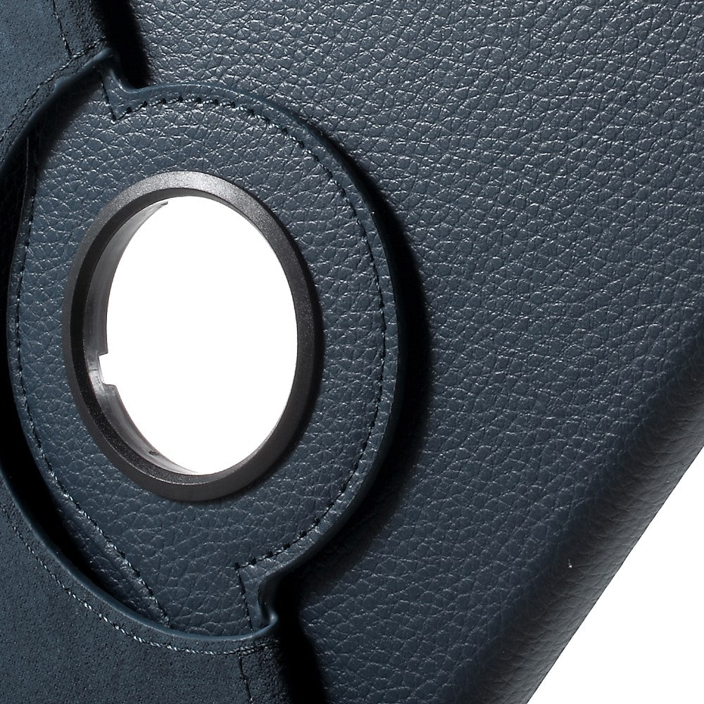 For iPad mini 4 Lychee 360-Rotation Stand Leather Protective Case