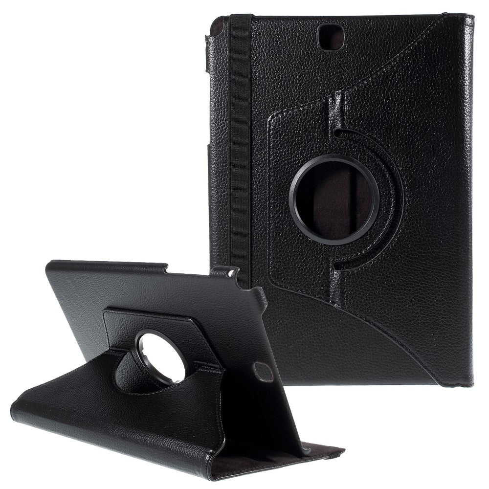 For Samsung Galaxy Tab A 9.7 T550 T555 Lychee Litchi Leather Cover with Rotary Stand