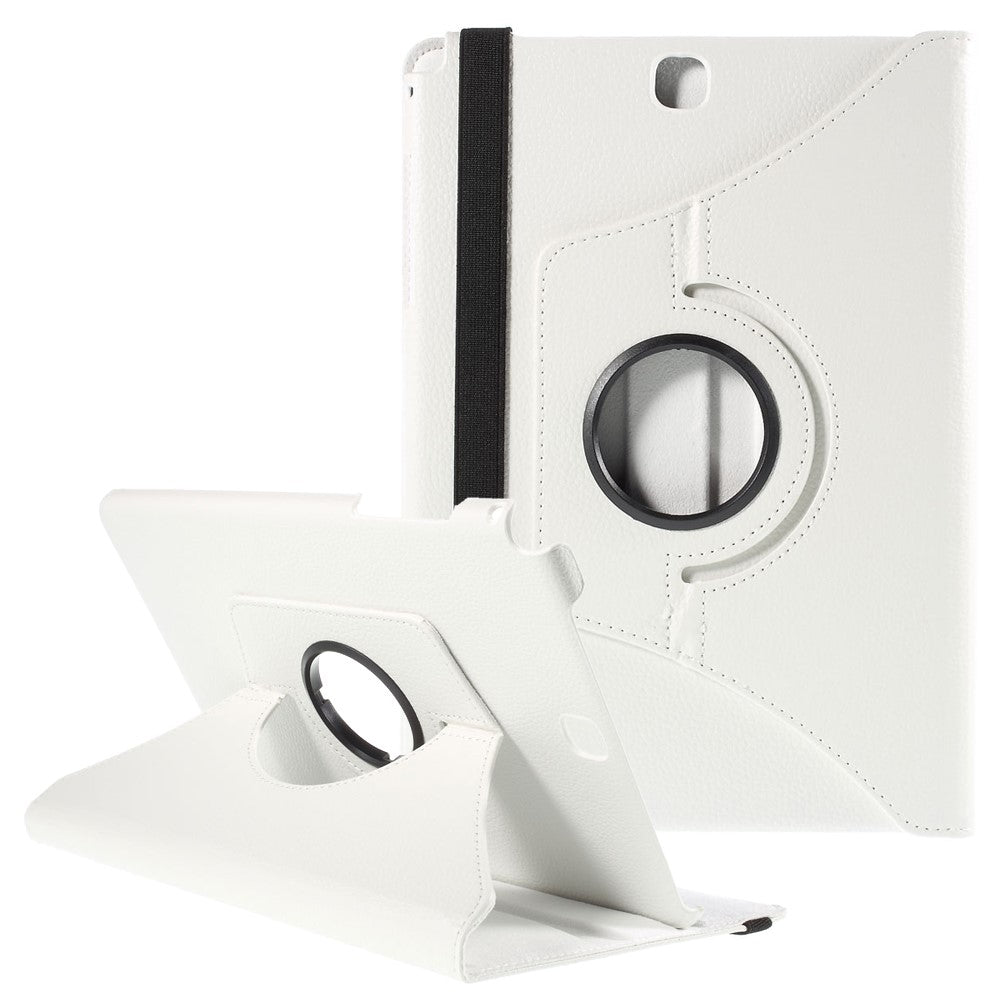 For Samsung Galaxy Tab A 9.7 T550 T555 Lychee Litchi Leather Cover with Rotary Stand