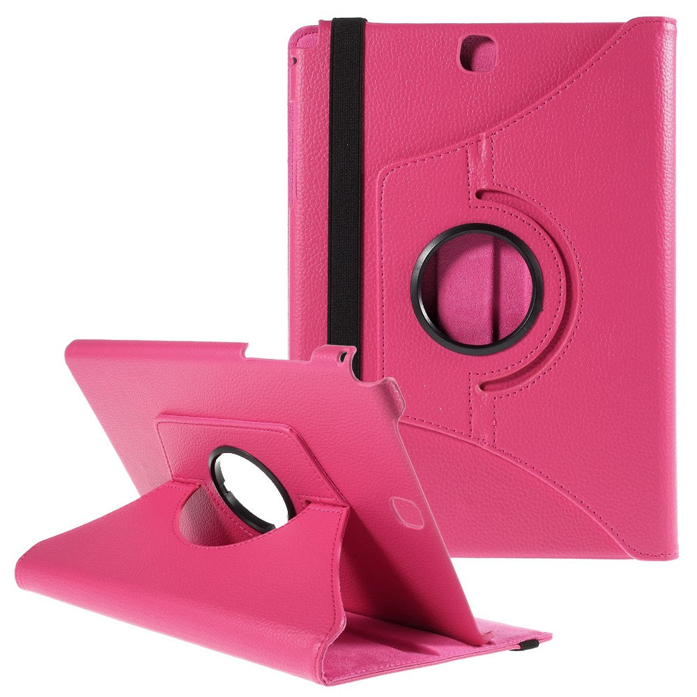For Samsung Galaxy Tab A 9.7 T550 T555 Lychee Litchi Leather Cover with Rotary Stand