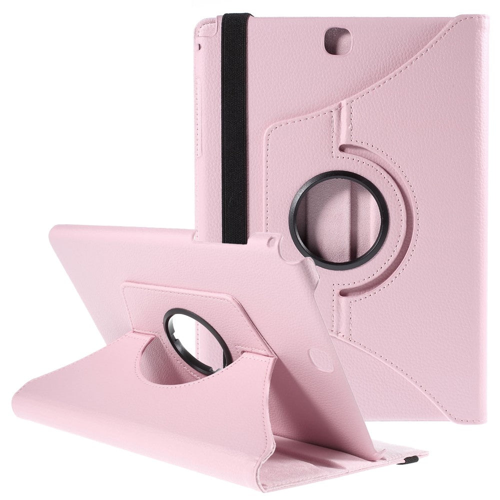 For Samsung Galaxy Tab A 9.7 T550 T555 Lychee Litchi Leather Cover with Rotary Stand