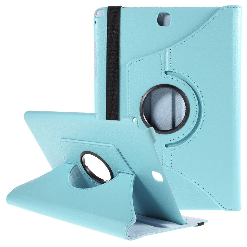 For Samsung Galaxy Tab A 9.7 T550 T555 Lychee Litchi Leather Cover with Rotary Stand