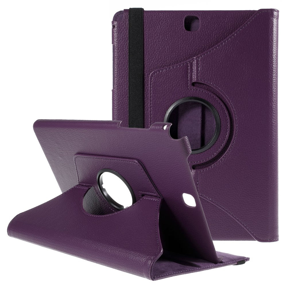 For Samsung Galaxy Tab A 9.7 T550 T555 Lychee Litchi Leather Cover with Rotary Stand