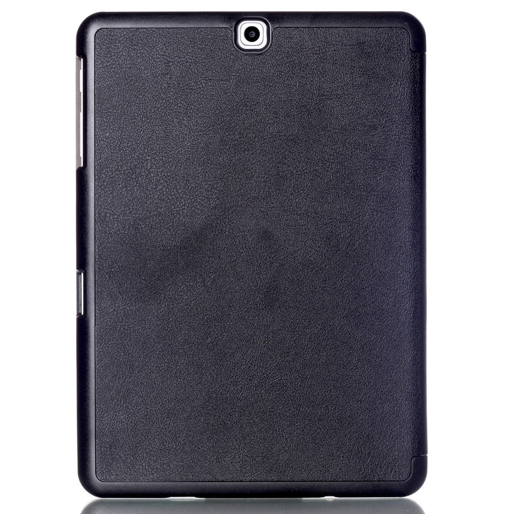 Textured Anti-scratch Tri-fold Stand Smart Leather Tablet Cover for Samsung Galaxy Tab S2 9.7 T810 T815