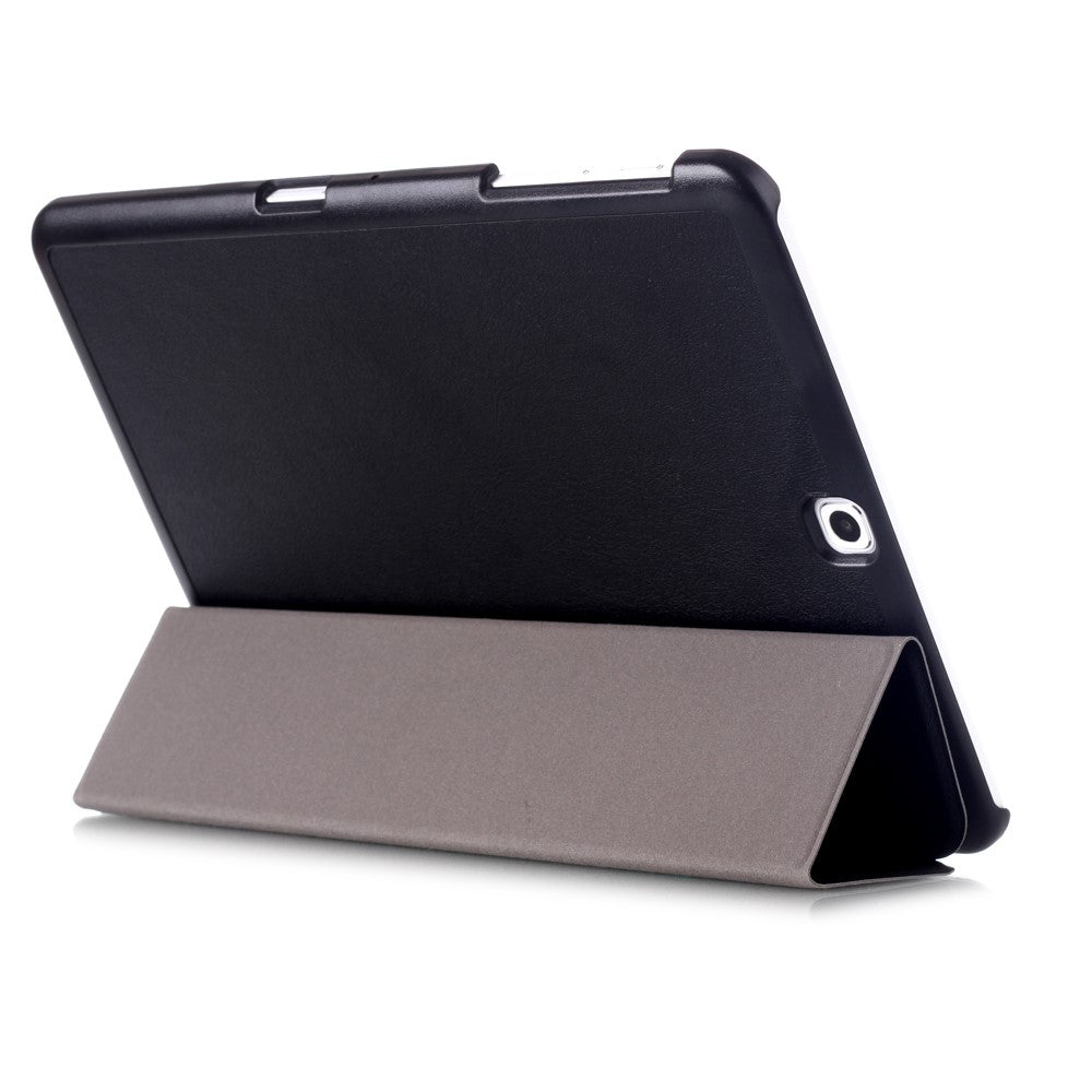 Textured Anti-scratch Tri-fold Stand Smart Leather Tablet Cover for Samsung Galaxy Tab S2 9.7 T810 T815