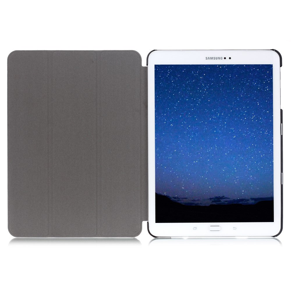 Textured Anti-scratch Tri-fold Stand Smart Leather Tablet Cover for Samsung Galaxy Tab S2 9.7 T810 T815