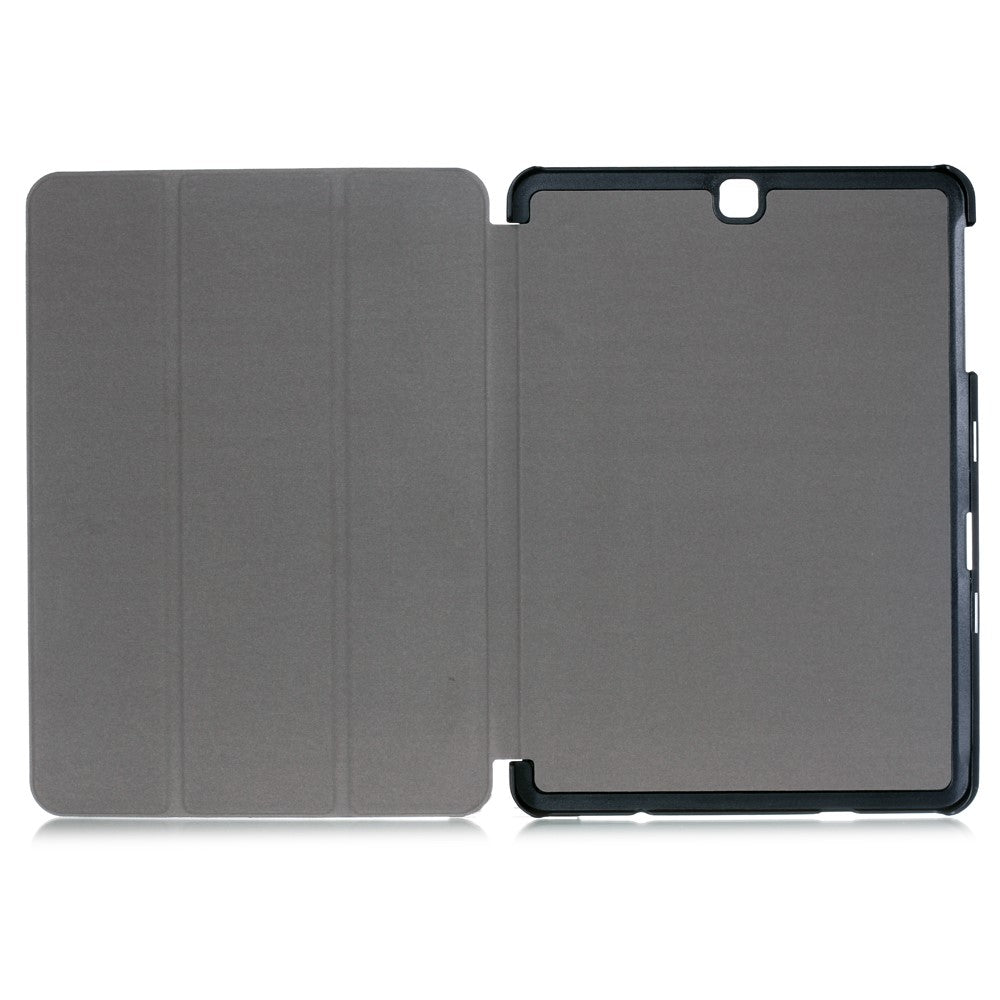 Textured Anti-scratch Tri-fold Stand Smart Leather Tablet Cover for Samsung Galaxy Tab S2 9.7 T810 T815
