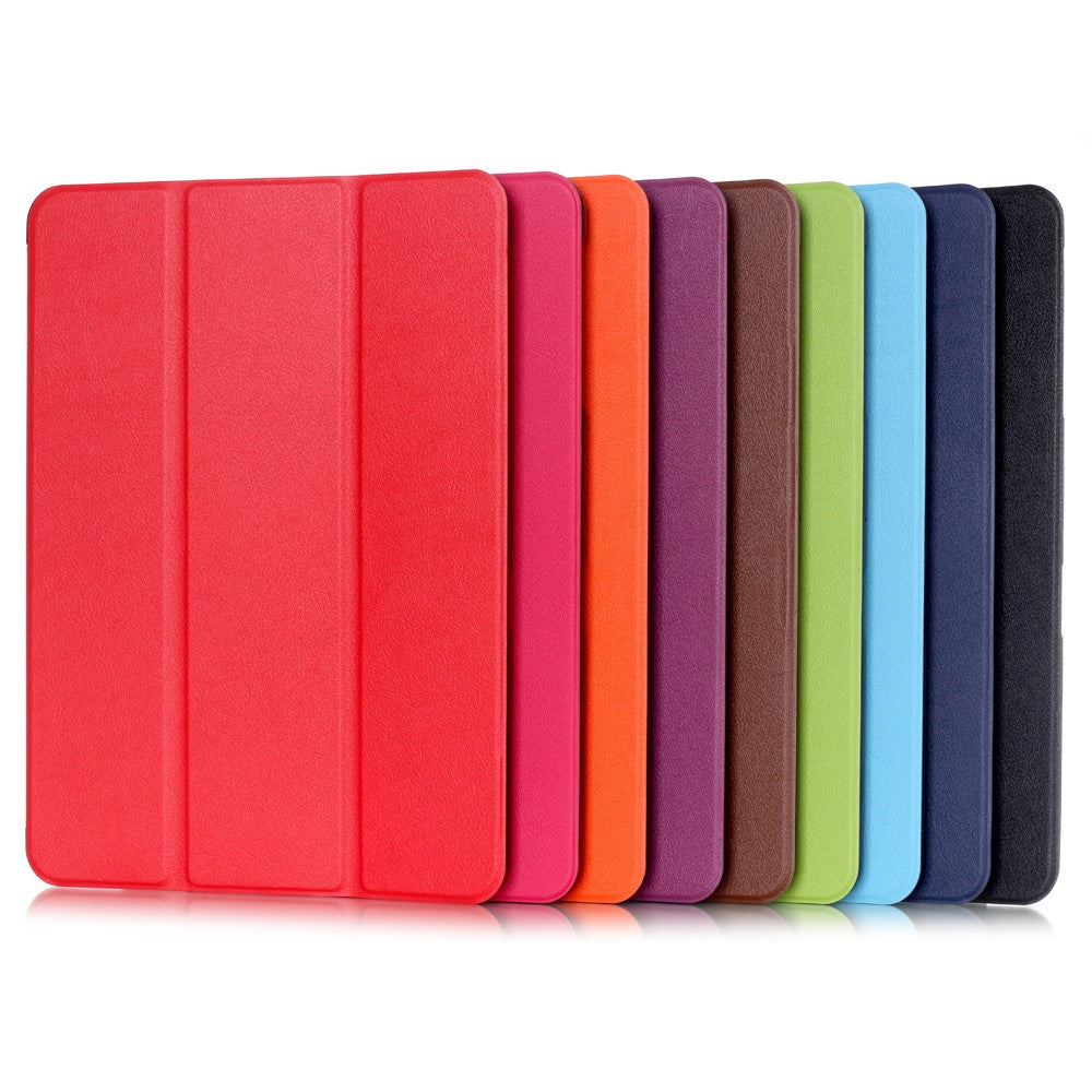Textured Anti-scratch Tri-fold Stand Smart Leather Tablet Cover for Samsung Galaxy Tab S2 9.7 T810 T815