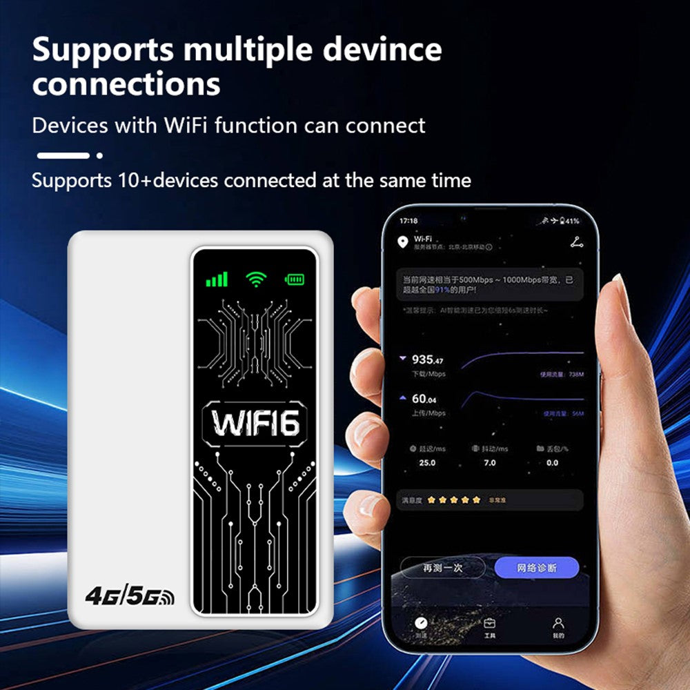 M20-E Eurasian Version Portable 4G LTE Router WiFi Hotspot MIFI 10000mAh Power Bank
