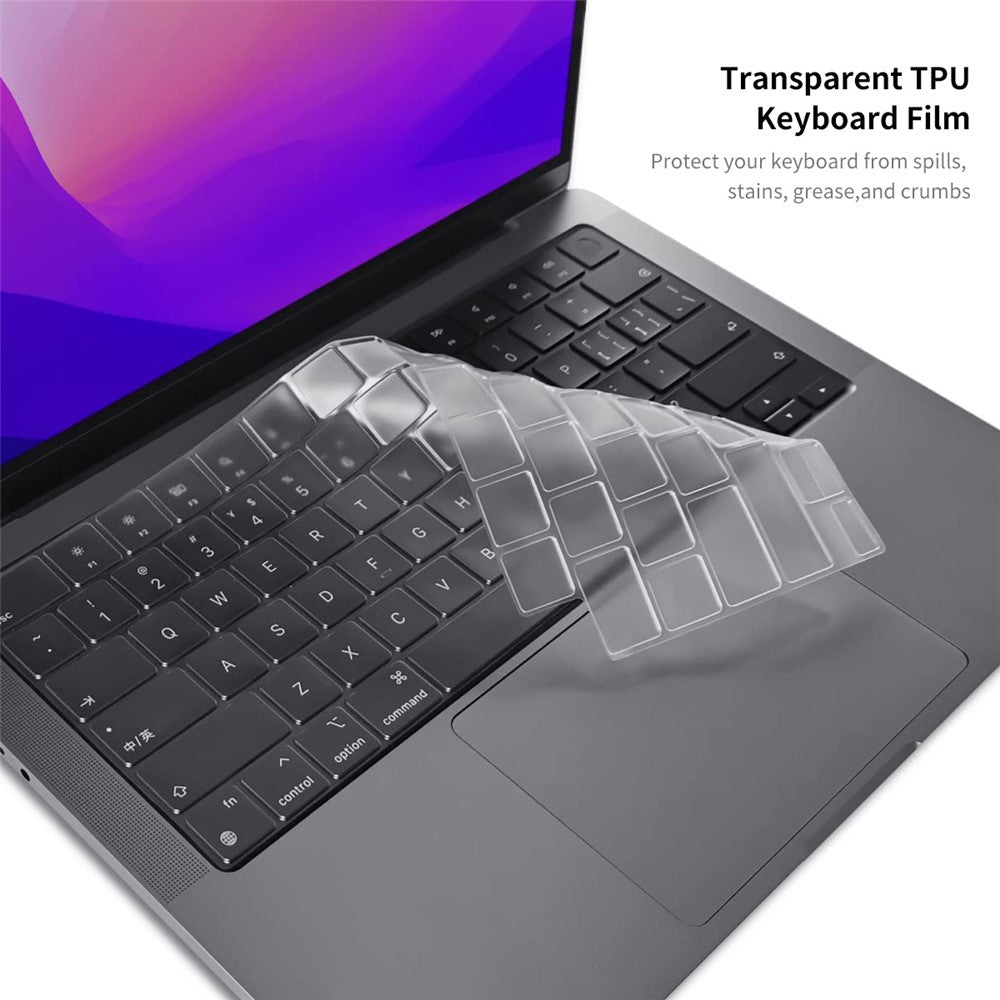 ENKAY HAT PRINCE for MacBook Pro 16 inch (2026) A3429 A3428 / (2025) A3186 A3403 / (2024) A2991 / (2023) A2780 / (2021) A2485 (US Version) Crystal PC Laptop Cover + Keyboard Film + Dust Plugs