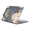 ENKAY HAT PRINCE for MacBook Pro 16 inch (2019) A2141 Vintage Flowers Pattern Hard PC Two-Piece Structure Crystal Sheer Laptop Case