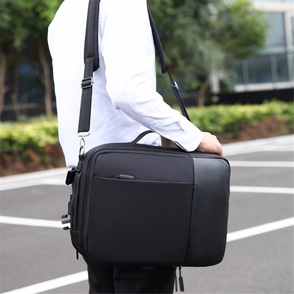 SJ0100 Multifunction Laptop Shoulders Backpack USB Port Outside Travel Handbag Notebook Computer Shoulder Bag Business Briefcase Hand Bag