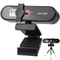2K Full HD Auto Focus USB Computer Laptop Camera Live Streaming Video Conference Webcam with Built-in Microphone