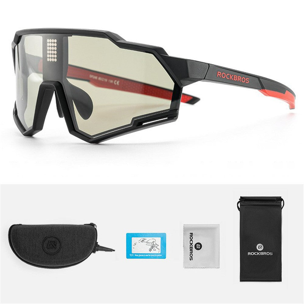 ROCKBROS SP280 Smart Chip Photochromic Polarized Eyeglasses Outdoor Cycling Hiking Glasses