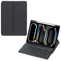 YL13 For iPad Pro 11 (2024) PU+Acrylic Rotary Stand Tablet Cover with Round Key Keyboard