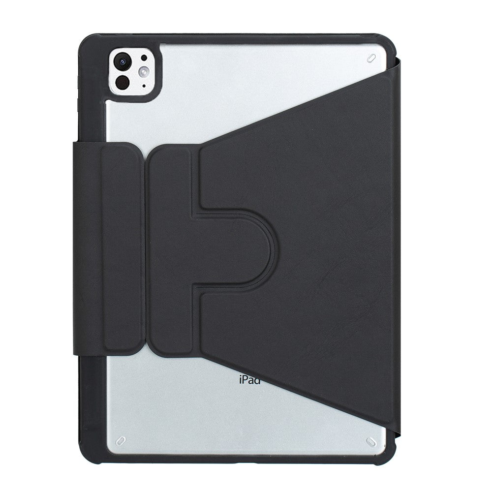 YL13 For iPad Pro 11 (2024) PU+Acrylic Rotary Stand Tablet Cover with Round Key Keyboard