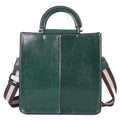 55711 Solid Color Tote Handbag Women Cowhide Leather Crossbody Shoulder Bag for Shopping Dating