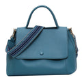 PU Leather Tote Handbag Women Crossbody Bag with Wide Shoulder Strap