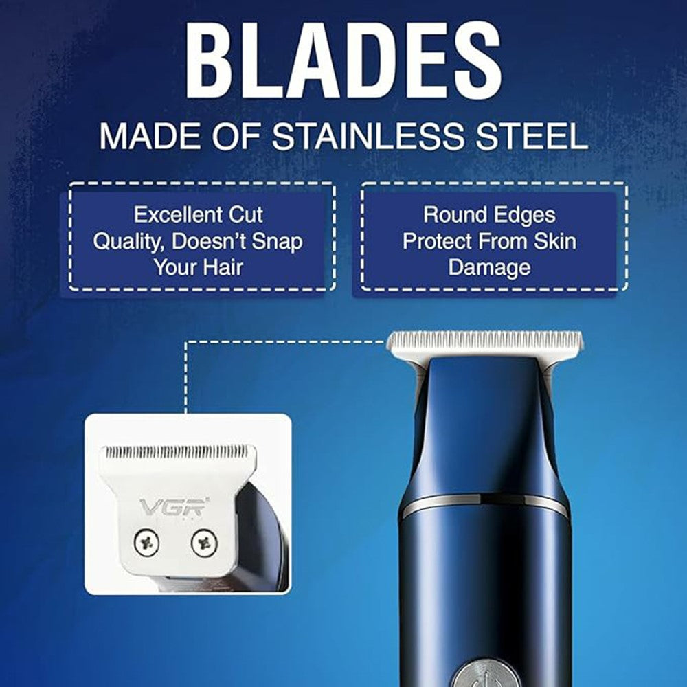 VGR V-986 Digital Display Professional Hair Clipper USB Rechargeable Cordless Hair Trimmer for Home / Salon