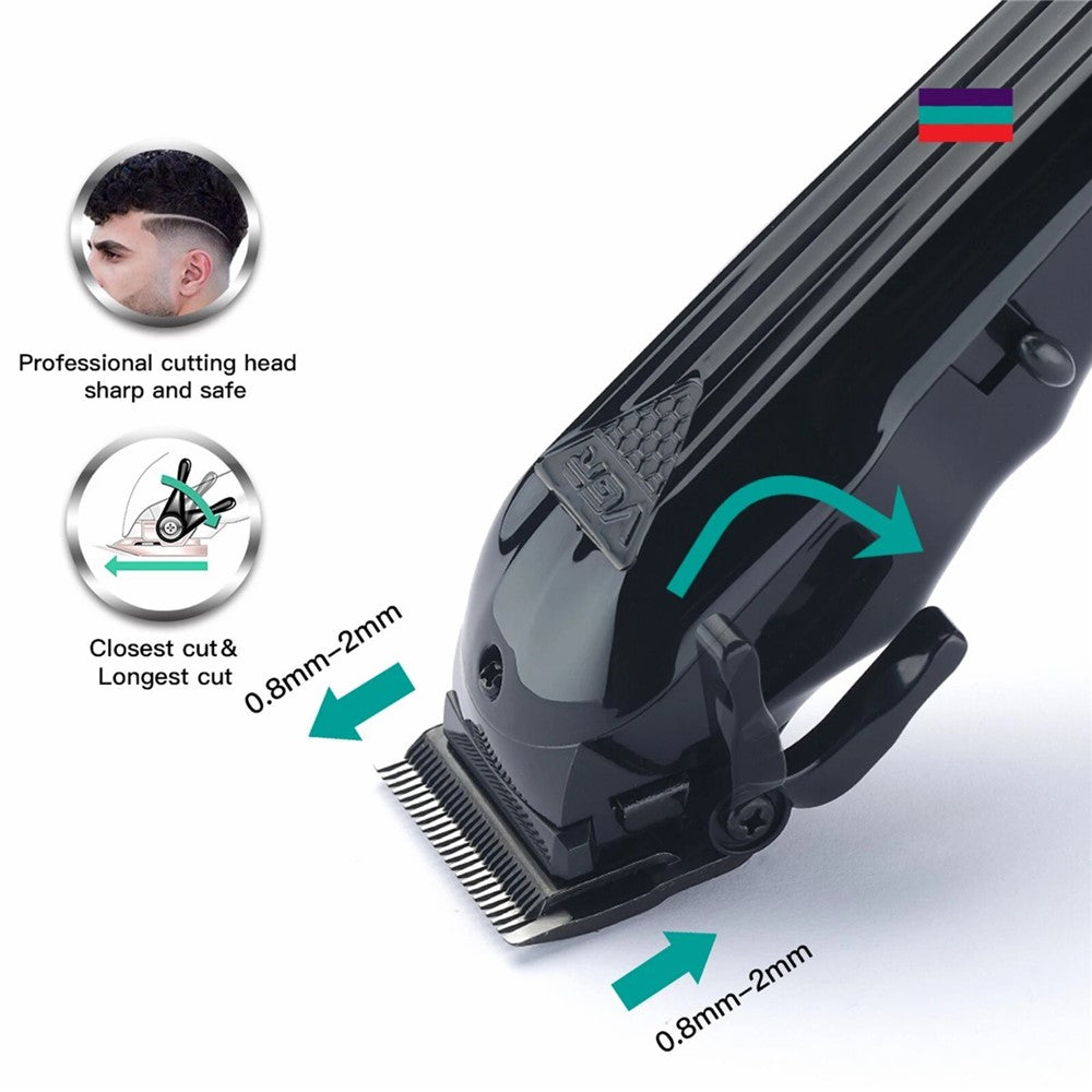 VGR V-282 Professional Hair Clipper USB Rechargeable Cordless Electric Hair Trimmer with Digital Display