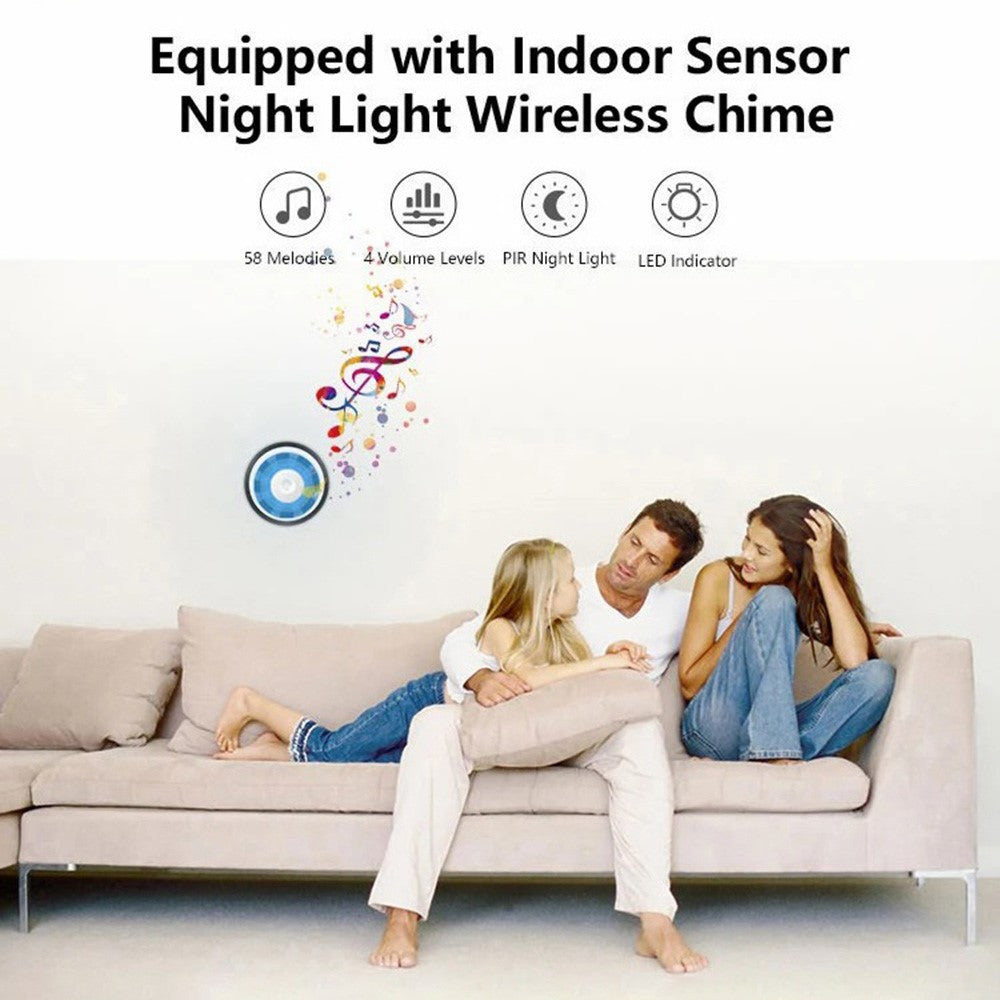 WF001 Tuya WiFi 1080P HD Smart Video Wireless Doorbell with Ding-Dong