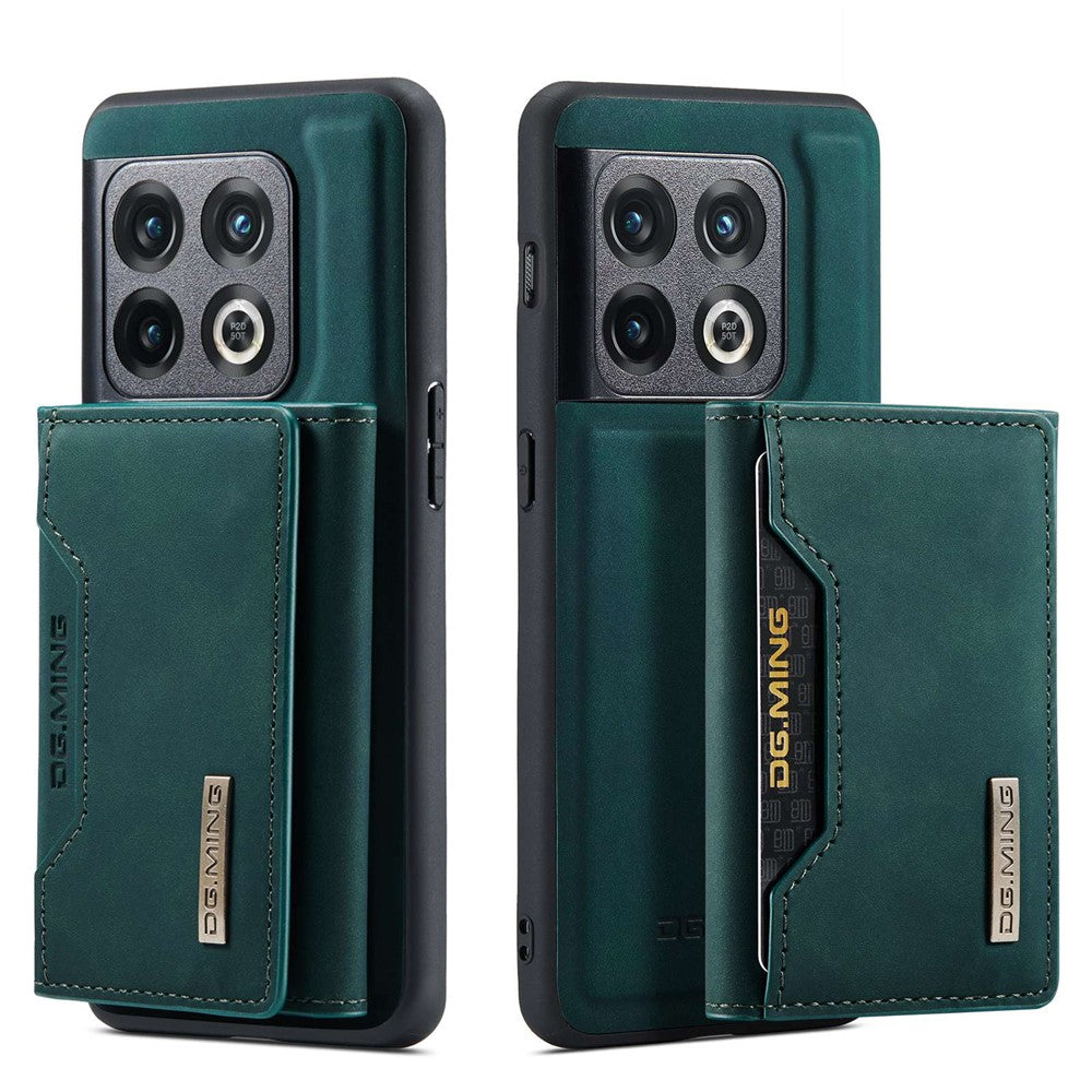 DG.MING M2 Series for OnePlus 10 Pro 5G Detachable 2-in-1 Wallet Kickstand Case Magnetic Absorption Phone Cover