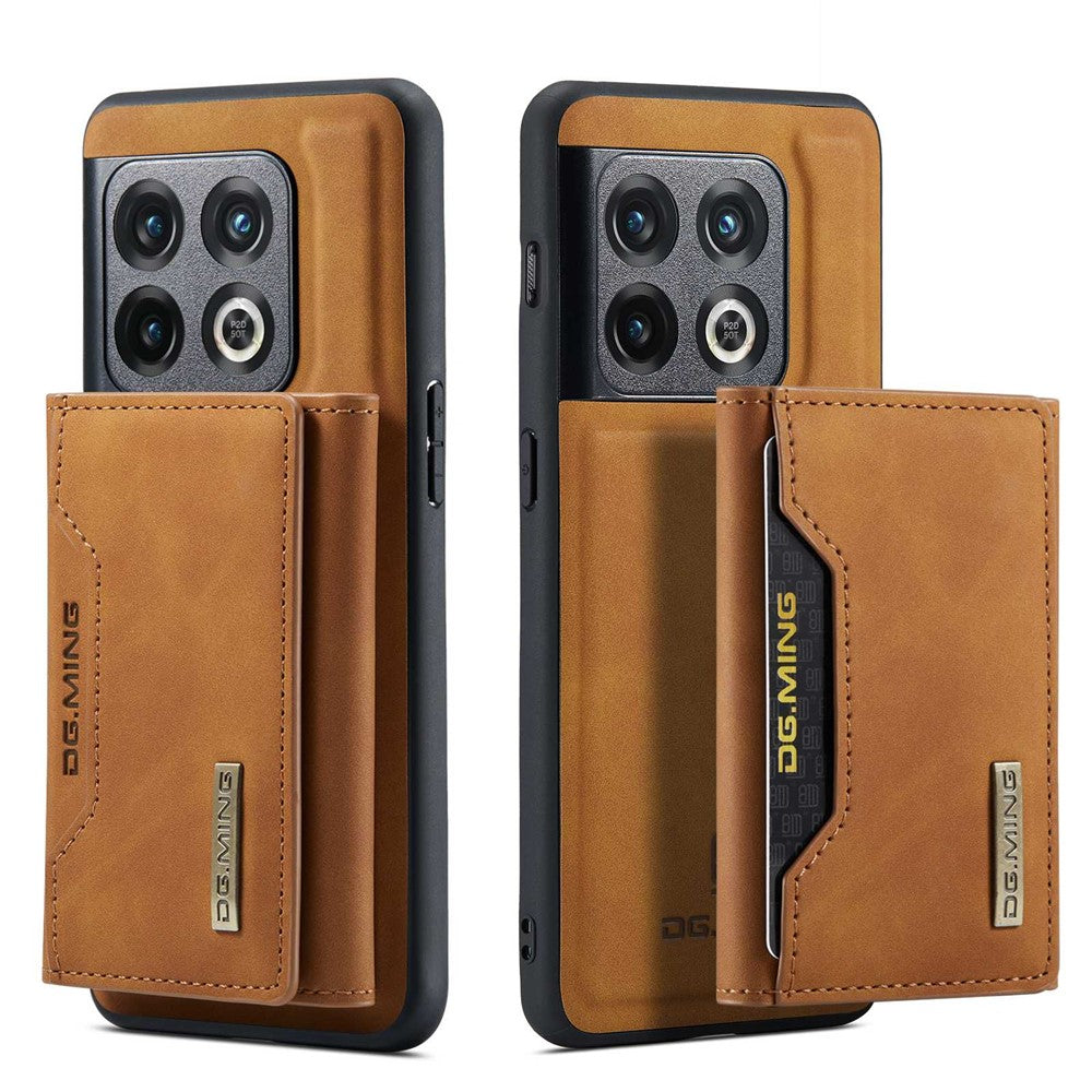 DG.MING M2 Series for OnePlus 10 Pro 5G Detachable 2-in-1 Wallet Kickstand Case Magnetic Absorption Phone Cover