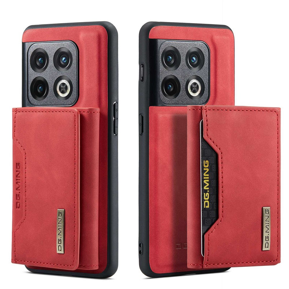 DG.MING M2 Series for OnePlus 10 Pro 5G Detachable 2-in-1 Wallet Kickstand Case Magnetic Absorption Phone Cover