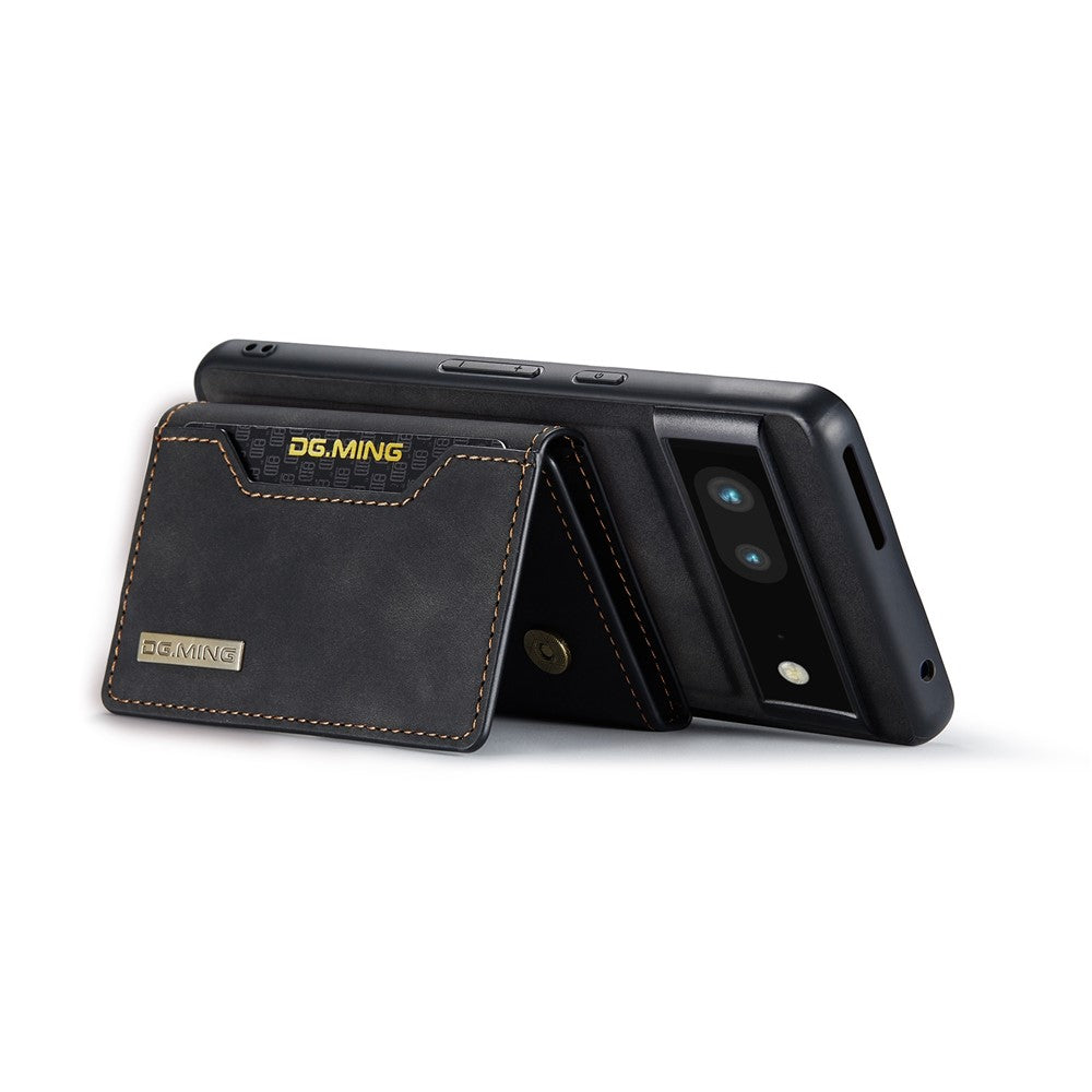 DG.MING M2 Series for Google Pixel 7 5G Magnetic Absorption Drop-proof Phone Case with Detachable Wallet/Kickstand