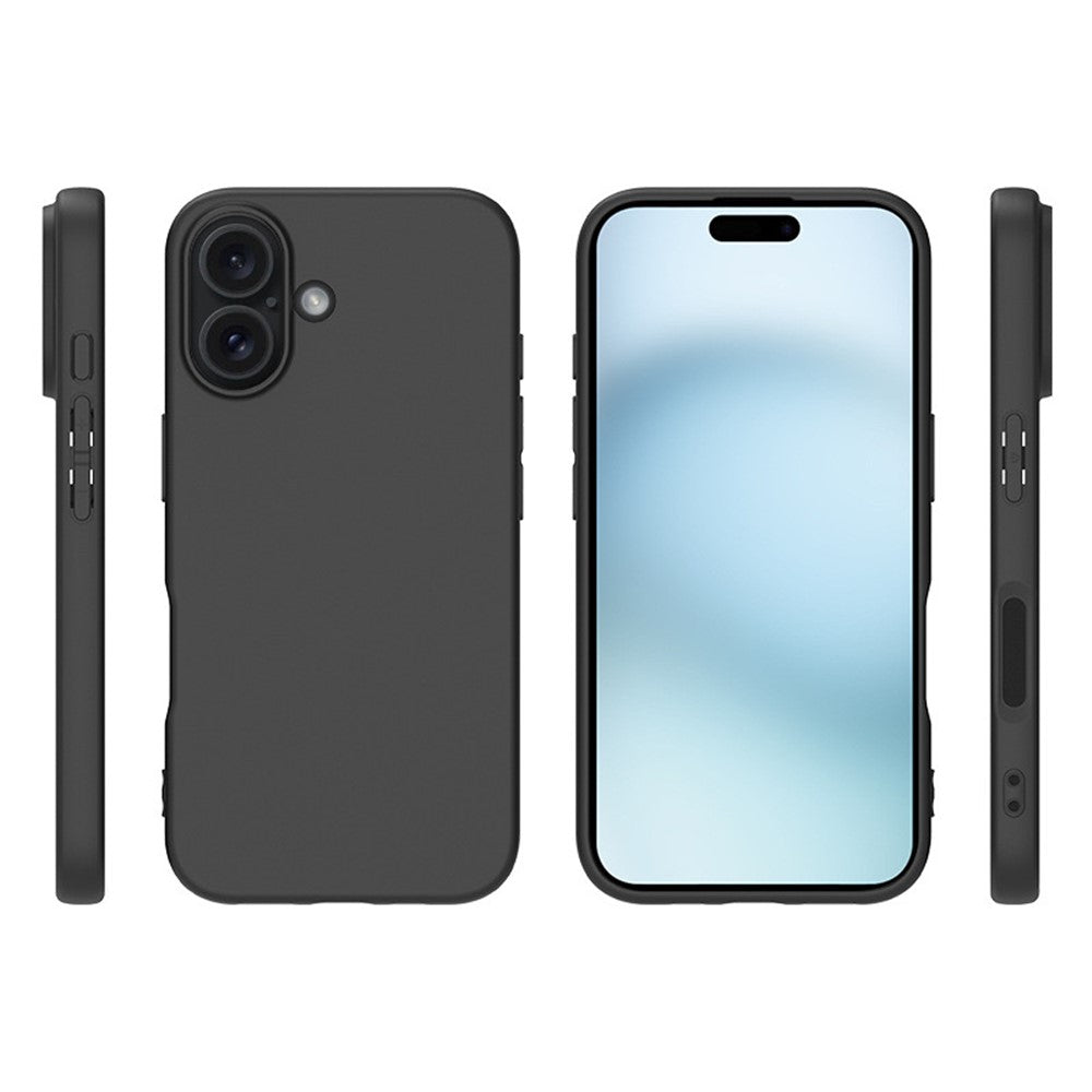 For iPhone 16 Case Matte Soft TPU Anti-Fingerprint Phone Cover