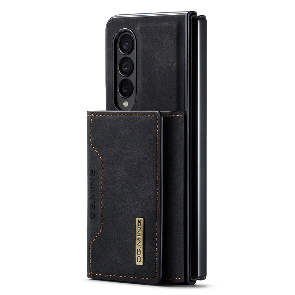 DG.MING M2 Series Phone Case for Samsung Galaxy Z Fold3 5G Shockproof Case Magnetic Absorption Detachable Wallet Phone Case Kickstand Protective Cover