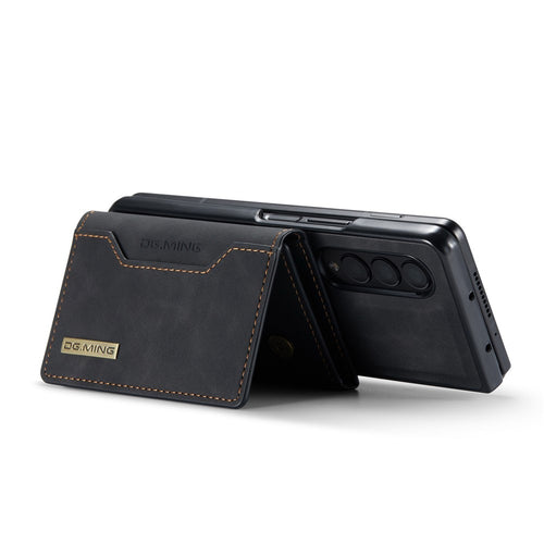 DG.MING M2 Series for Samsung Galaxy Z Fold4 5G Phone Case Magnetic Absorption Detachable Wallet Phone Case Kickstand Protective Cover