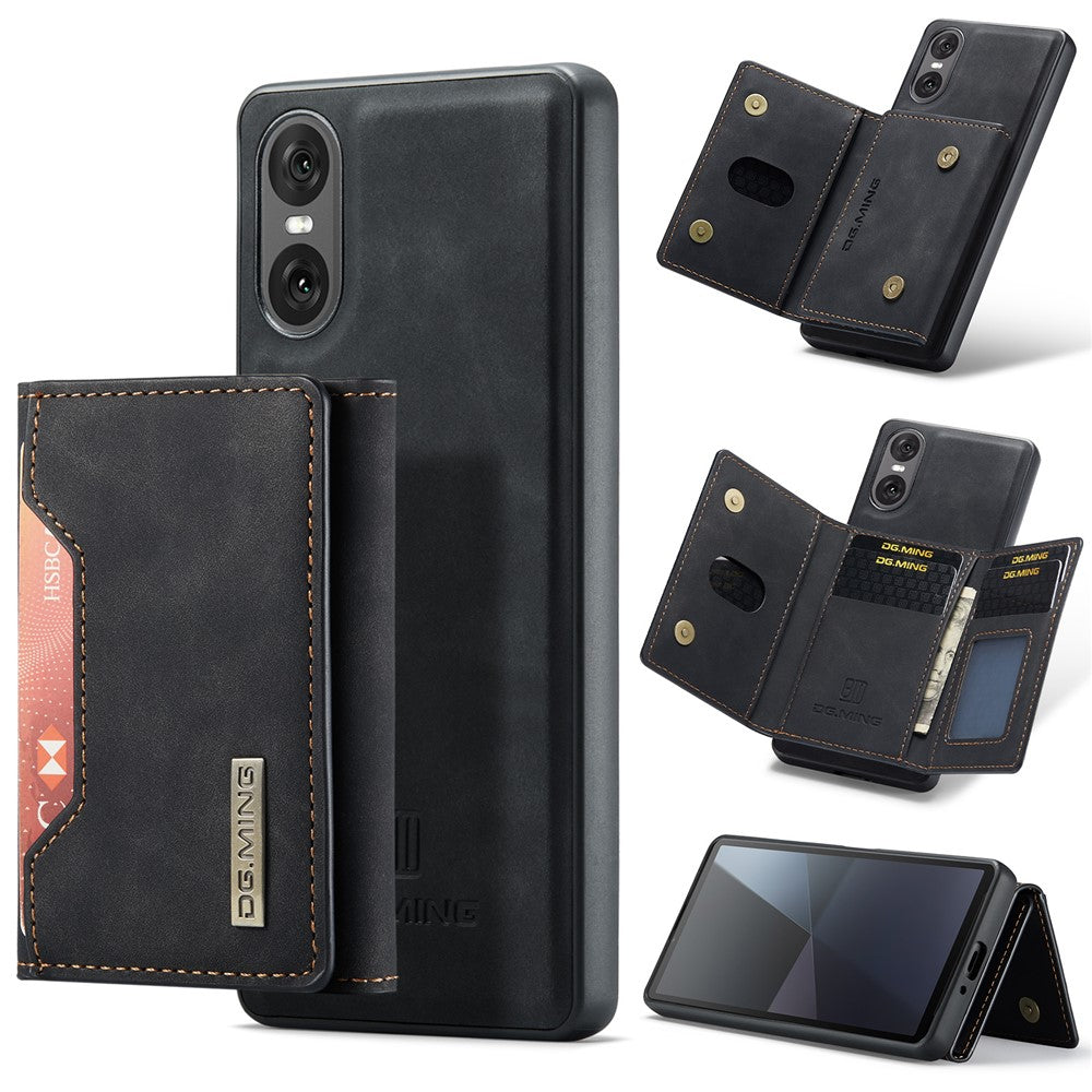 DG.MING M2 Series for Sony Xperia 10 VI Case Detachable Wallet PU+PC+TPU Phone Cover