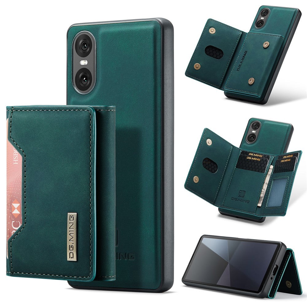 DG.MING M2 Series for Sony Xperia 10 VI Case Detachable Wallet PU+PC+TPU Phone Cover