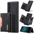 DG.MING M2 Series for Sony Xperia 1 VI Case PU+PC+TPU Phone Cover Detachable Wallet