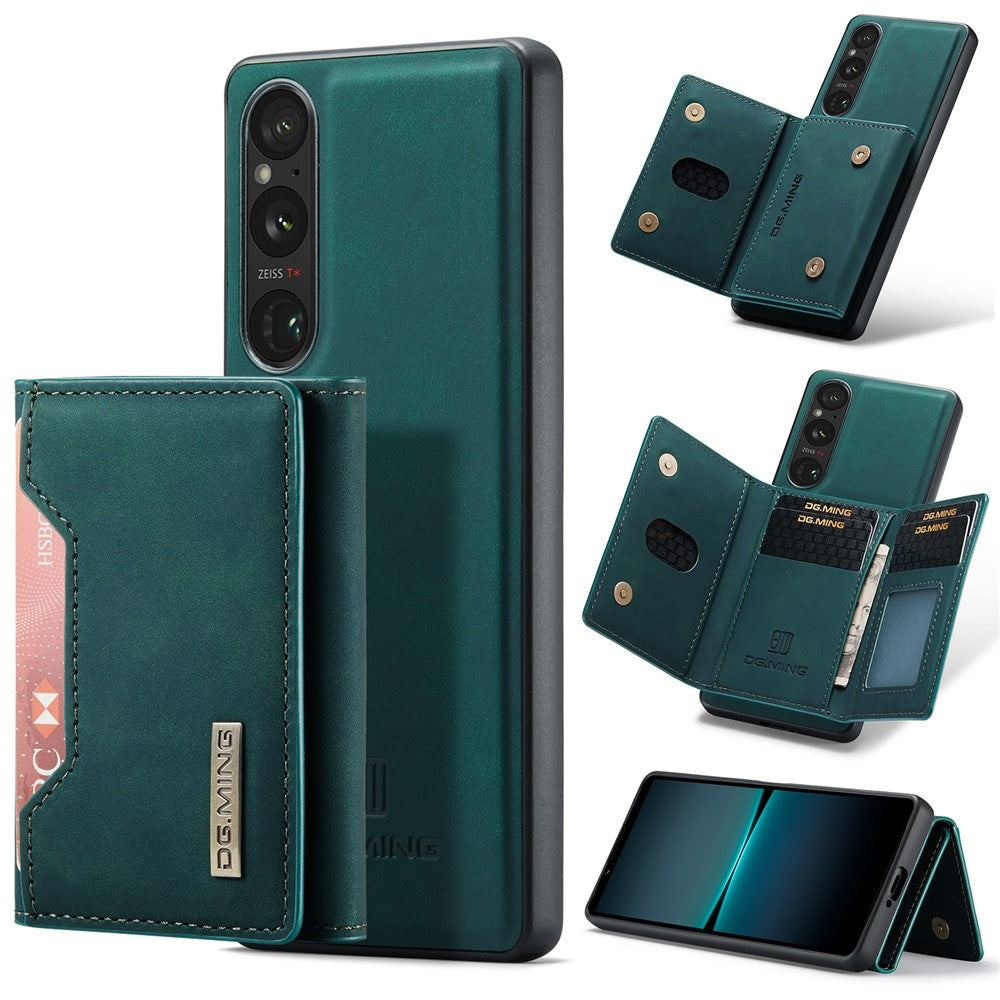 DG.MING M2 Series for Sony Xperia 1 VI Case PU+PC+TPU Phone Cover Detachable Wallet