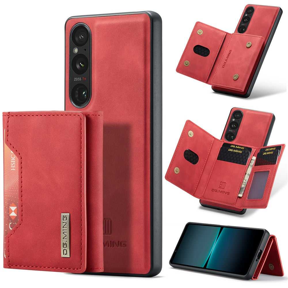 DG.MING M2 Series for Sony Xperia 1 VI Case PU+PC+TPU Phone Cover Detachable Wallet