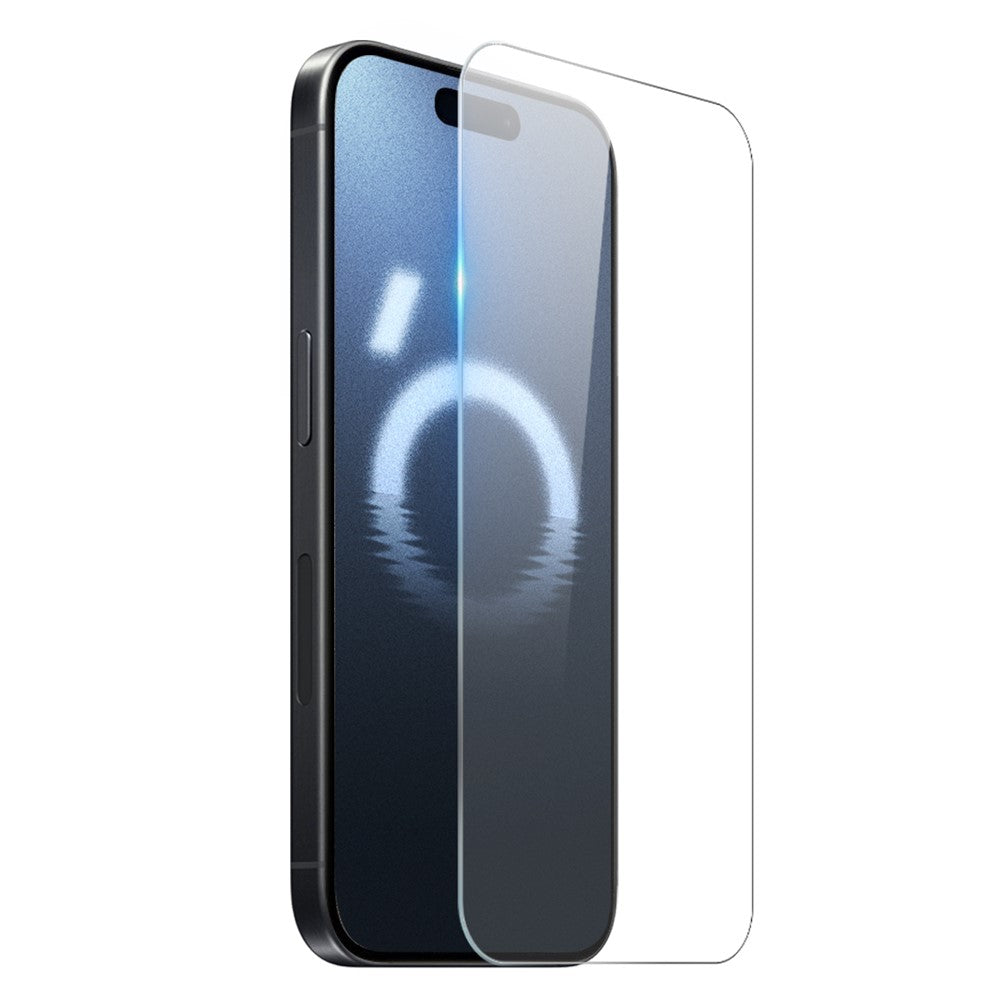 NORTHJO for iPhone 16 Pro Max TPU Clear Phone Case with Tempered Glass Screen Protector and Lens Film