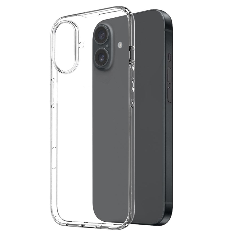 NORTHJO for iPhone 16 TPU Phone Case with Front Screen Protector and Lens Film 3 in 1 Accessories Set