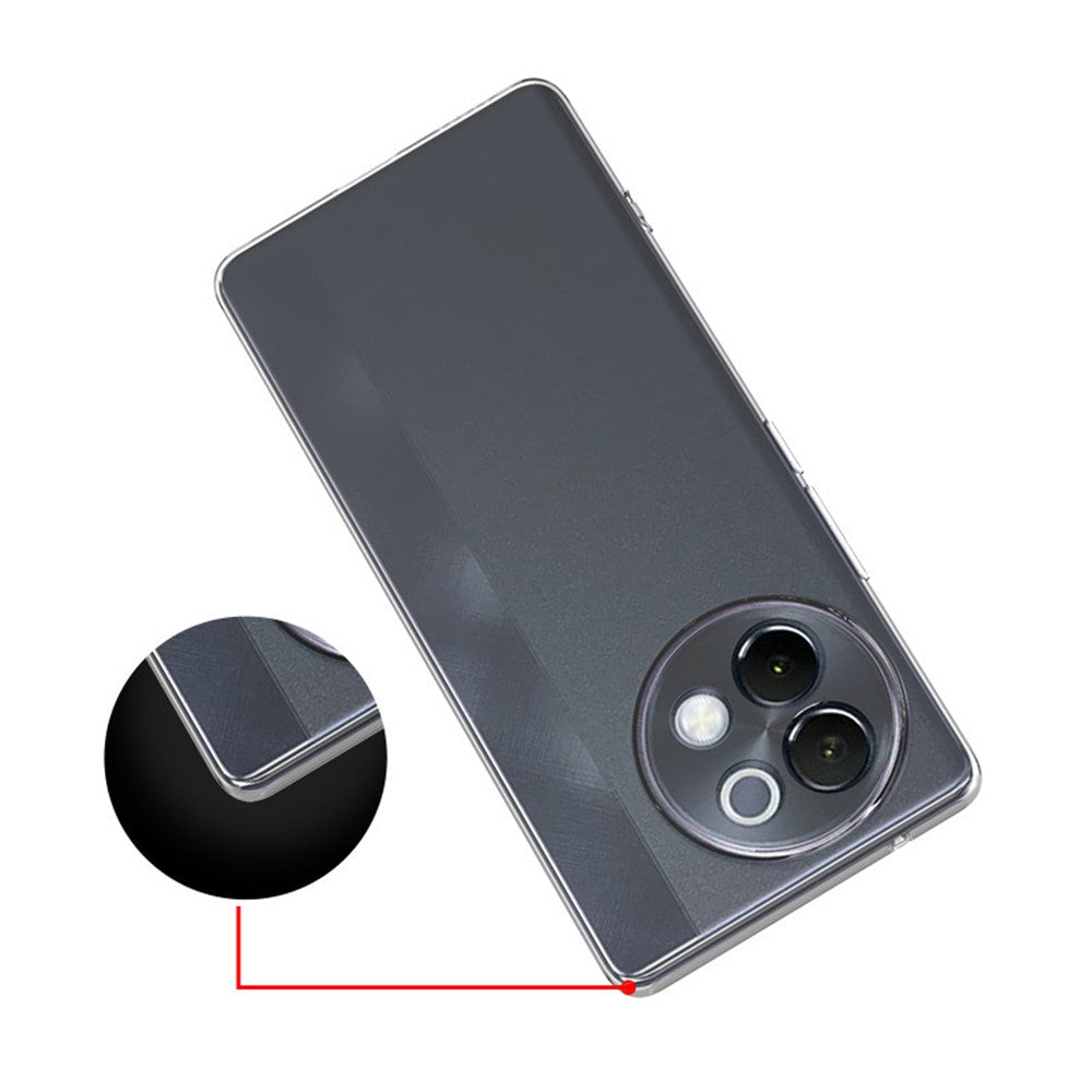 For vivo V40 Lite 5G Case Soft TPU Anti-Scratch Transparent Phone Cover