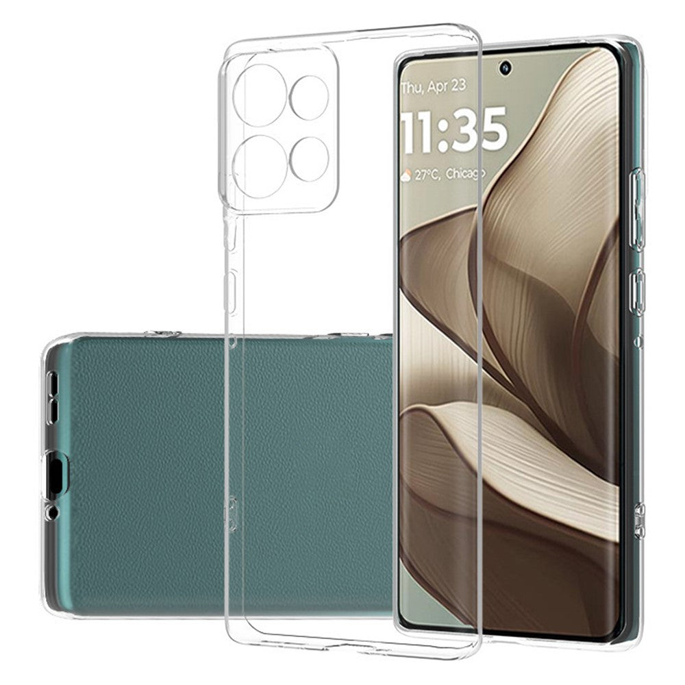 For Motorola Edge 50 5G Case Ultra-Thin Flexible TPU Clear Phone Cover