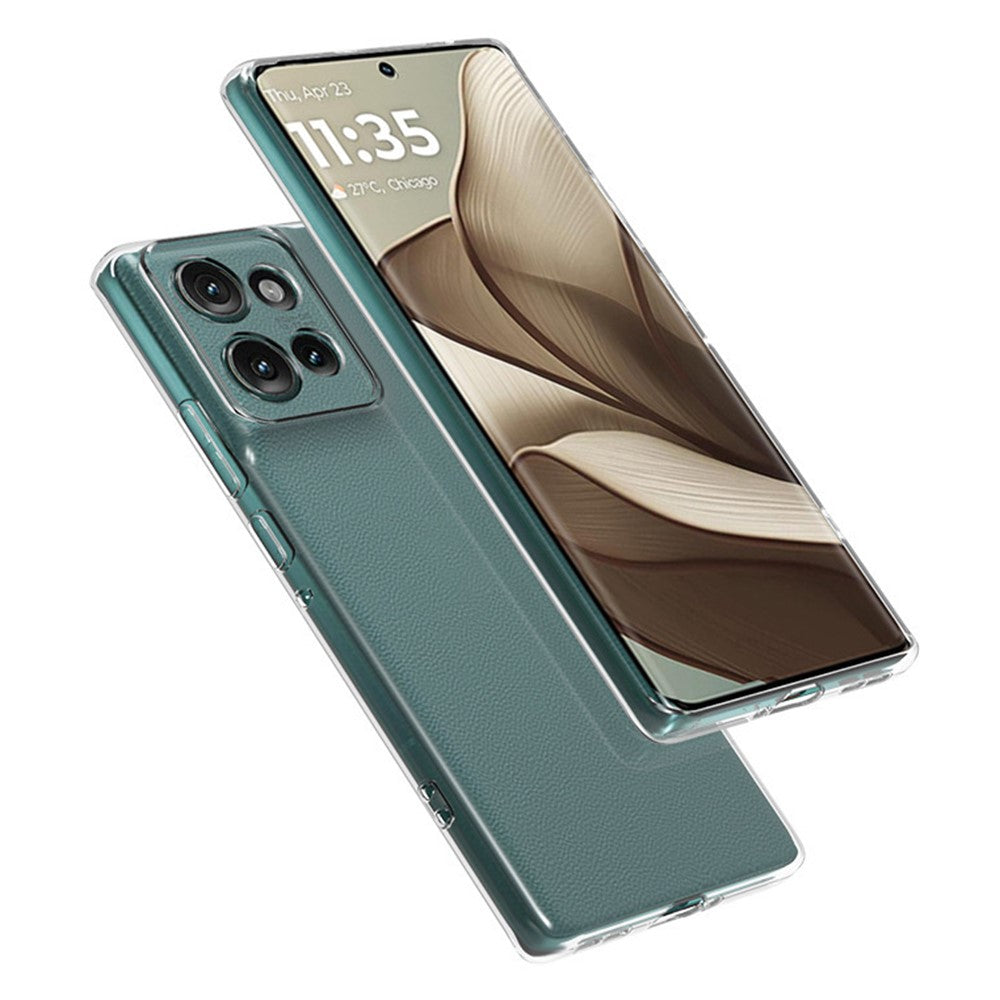 For Motorola Edge 50 5G Case Ultra-Thin Flexible TPU Clear Phone Cover
