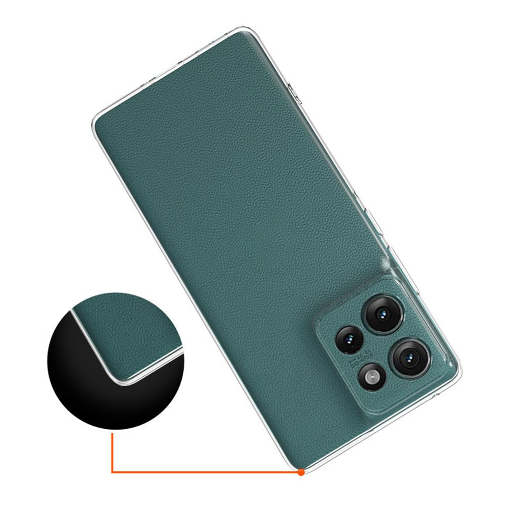 For Motorola Edge 50 5G Case Ultra-Thin Flexible TPU Clear Phone Cover