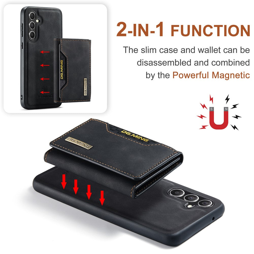 DG.MING M2 Series for Samsung Galaxy A16 5G / A16 4G Case PU+PC+TPU Phone Cover Detachable Wallet