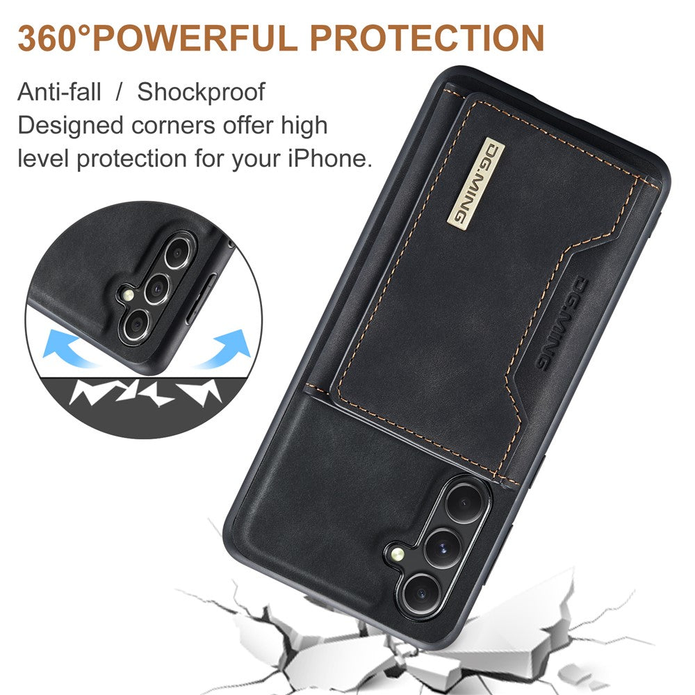 DG.MING M2 Series for Samsung Galaxy A16 5G / A16 4G Case PU+PC+TPU Phone Cover Detachable Wallet